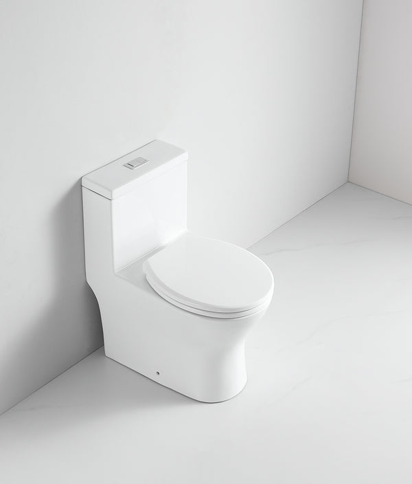 STALLION AMARA ST-340 ONE PIECE ELONGATED 360 SIPHONIC SOFT CLOSE TOILET (White Monarch)