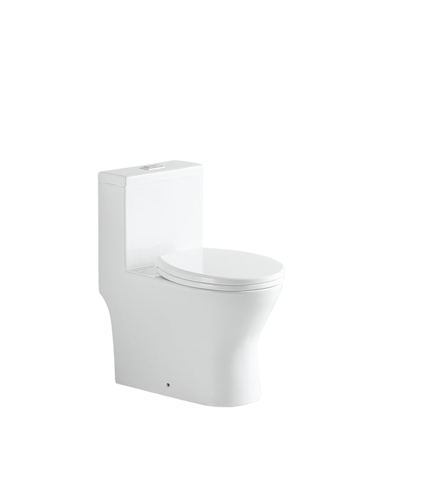 STALLION AMARA ST-340 ONE PIECE ELONGATED 360 SIPHONIC SOFT CLOSE TOILET (White Monarch)
