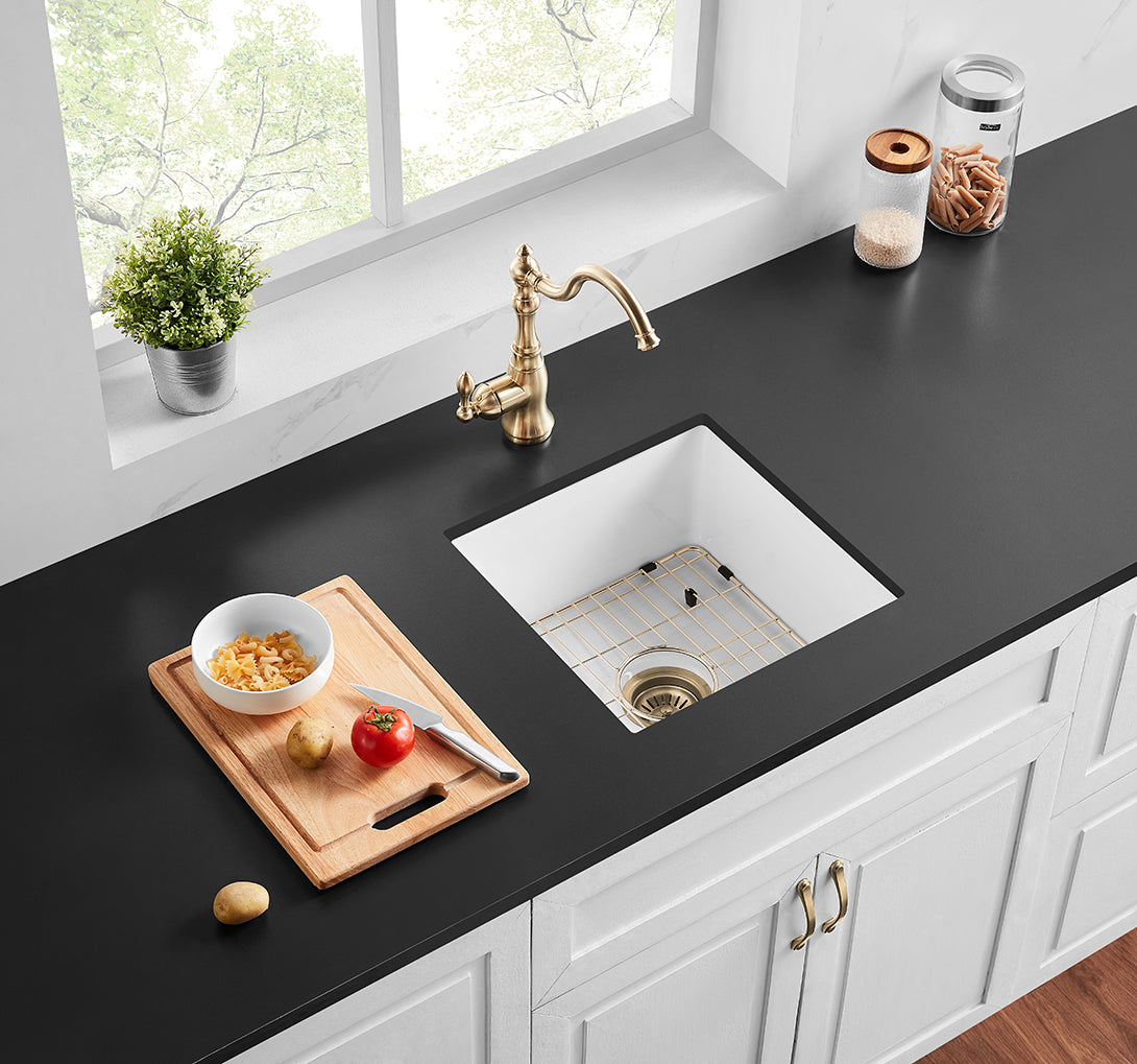 ✦SACLA✦ PANOLA - 18 Inch Undermount Square Shape Single Bowl